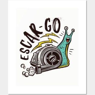 Escar-Go // Funny Snail Escargot Posters and Art